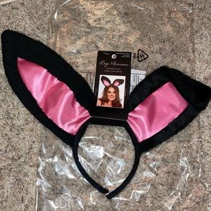 Playboy bunny 🐰 black pink bunny ears